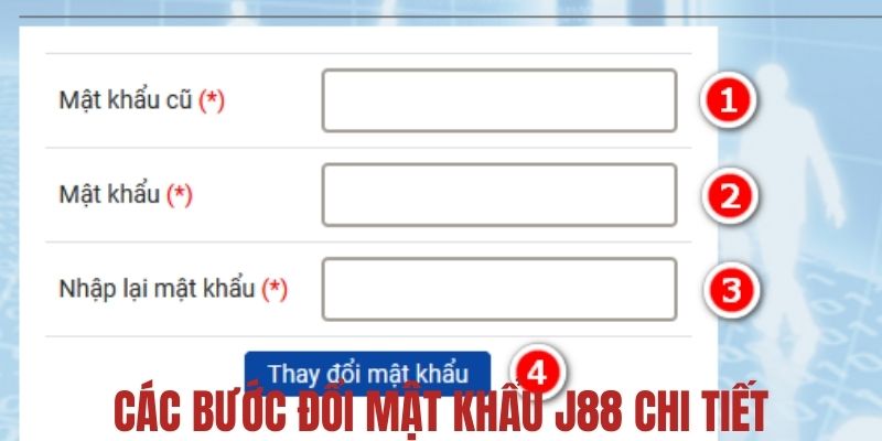Hướng dẫn các bước đổi mật khẩu J88 cho người mới